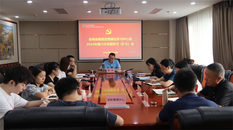 二八圈召开党委理论学习中心组2024年第六次专题学习（扩大）会